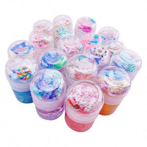 Kit de Slime Transparente Pequeño para Niñas Green Order DIY, Plastilina Instantánea Crujiente con Juguete de Galaxia, Opción de Venta al Por Mayor OEM - Product Image 5