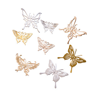 Hollow Butterfly Hairpin 37x27mm KC Gold Alloy For Hanfu <b>Wedding</b> <b>Accessories</b> - Product Image 2