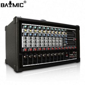 Mezclador de Audio Profesional de 10 Canales con Amplificador de Potencia, Compatible con USB y Portátil, para el Hogar, KTV y Espectáculos - Product Image 1