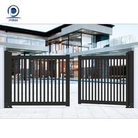 Portail extérieur robuste en aluminium et fer, porte à persiennes horizontales, moderne, résistant à la rouille, pour entrée de balcon, escalier, hôtel, appartement