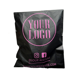 Personalizado Poly Mailer impermeable mate negro Bolsa de mensajería bolsas de envío bolsa de embalaje para sudaderas con capucha - Product Image 5