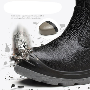 Stivali di Sicurezza Antinfortunistici Impermeabili in Vera Pelle con Punta in Acciaio per <span class=keywords><strong>Uomo</strong></span> e Donna, per Lavoro in Fabbrica, Invernali ed Estivi - Product Image 5