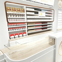 Aménagement intérieur de café, comptoirs de bar à café, vitrines pour salon de thé, présentoirs en verre, personnalisation complète de la pièce, décoration de magasin