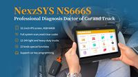 Outil de diagnostic automobile intégré essence et diesel Humzor NexzDAS ND666, scanner OBD2 pour voitures et camions lourds