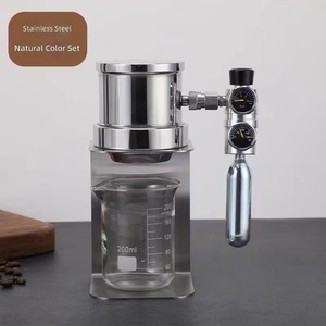 Macchina per <span class=keywords><strong>Espresso</strong></span> Pneumatica Portatile Personalizzata, Moderna e Minimalista in Acciaio Inox, per Uso Domestico, con Doppi Manometri, Manuale - Product Image 3