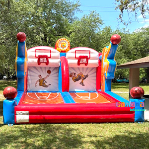 Aro interactivo de PVC para carnaval, juegos inflables comerciales, cancha de baloncesto, juego de tiro con soplador y kits de reparación - Product Image 5