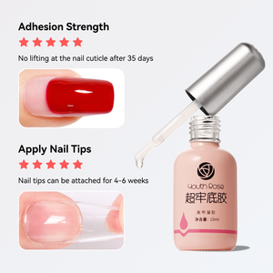 Vernis à ongles gel fonctionnel Youth Rose 15 ml en gros pour salon de manucure, couche de finition haute brillance, couche de base résistante, <span class=keywords><strong>durcisseur</strong></span>, vernis à ongles gel UV - Product Image 2