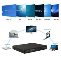 Reproductor Bluray 3D externo USB 3,0 UNIDAD DE DVD UNIDAD DE CD Mp3 música películas lector portátil para 7/ 8/ 10 portátil de escritorio