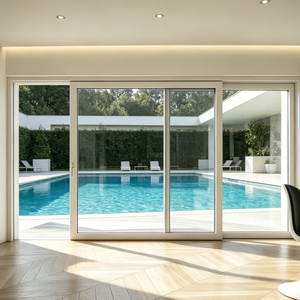 <span class=keywords><strong>Porte</strong></span> <span class=keywords><strong>coulissante</strong></span> en aluminium, <span class=keywords><strong>grande</strong></span> <span class=keywords><strong>porte</strong></span> patio <span class=keywords><strong>vitrée</strong></span> pour villa, cour et immeuble résidentiel - Product Image 5