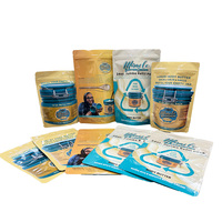 Sachet refermable personnalisé en PET/VMPET/PE, imperméable et biodégradable, avec fermeture éclair, pour l'emballage de noix, d'aliments pour animaux et de gelées