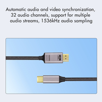 Vente en gros USB-C vers HDMI 8K 60Hz câble adaptateur mâle vers mâle 48Gbps 8K USB Type C vers 8K HDMI câble convertisseur pour téléphone mobile mac
