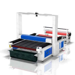 Auto Feeding Fabric Cloth Textile Co2 Laser Cutting Machine 1600*3000mm with Large CCD Camera Double head 2 Asynchronous Axis