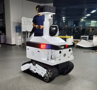 Châssis de robot télécommandé UGV 10KM/H, plateforme chenillée en caoutchouc pour robot, châssis de char