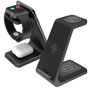 Nuevo Éxito de Ventas <span class=keywords><strong>2022</strong></span>, Soporte para Teléfono de Escritorio Kinggard T3-K0222 de 15 W para Reloj, Teléfono y Auriculares, <span class=keywords><strong>Cargador</strong></span> Inalámbrico 3 en 1 - Product Image 6