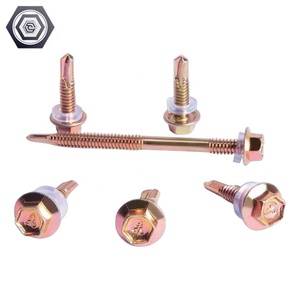 <span class=keywords><strong>Tornillos</strong></span> Autoperforantes para Techos Métricos de Acero al Carbono GuXiang ODM, Arandelas Hexagonales de Zinc Amarillo, para Paneles Sándwich GB6560 DIN7500P - Product Image 6