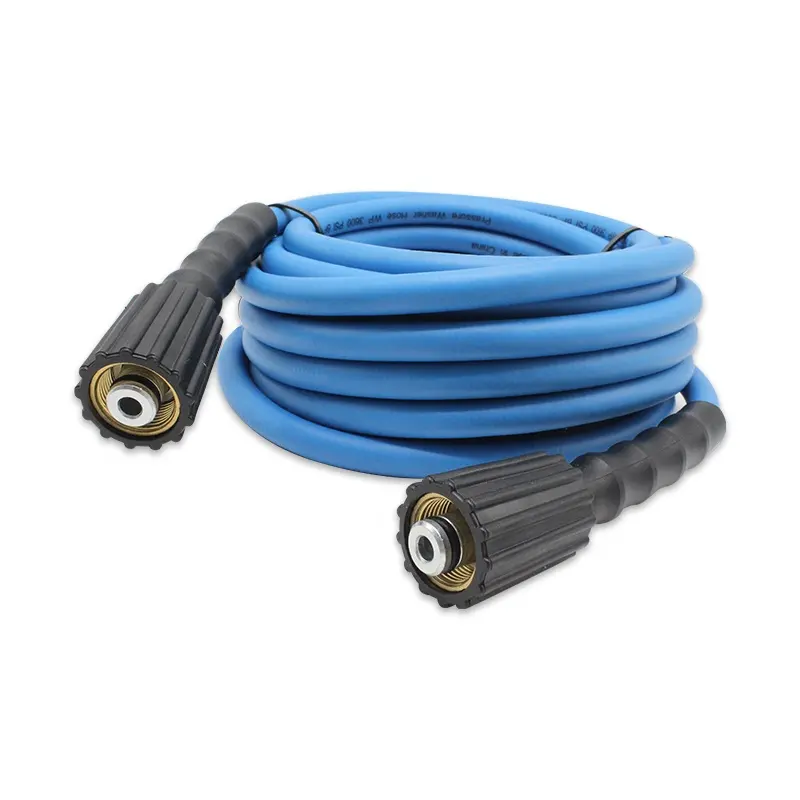 1/4" x 25ft / 50ft Flexible Kink Free High Pressure Car Washer Hose 3600PSI with M22 Fittings