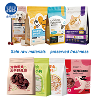 Sachet refermable personnalisé imprimé, de qualité alimentaire, pour snacks, noix, friandises pour animaux de compagnie