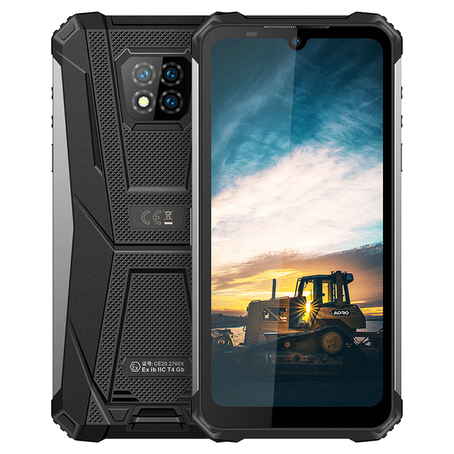 Aoro A8 6.1 HD+ Dewdrop Display 720*1560 Atex  Explosion-proof Phone IP68 Waterproof Smartphone Android 11 Mobile Phone