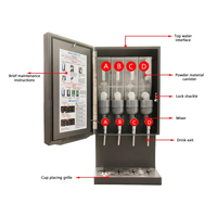 Commercial Use Automatic Freestanding 4 Hot Flavors Instant Espresso Smart Coffee Vending Machine
