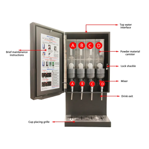 Commercial Use Automatic Freestanding 4 Hot Flavors Instant Espresso Smart Coffee Vending Machine - Product Image 2