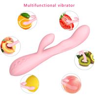 Wiederaufladbarer Silikon-Vibrator für Frauen mit Doppelmotoren, 10 Frequenzen, Heizfunktion, Magnetisch, Wasserdicht, Gleitgel-beschichtetes Sexspielzeug