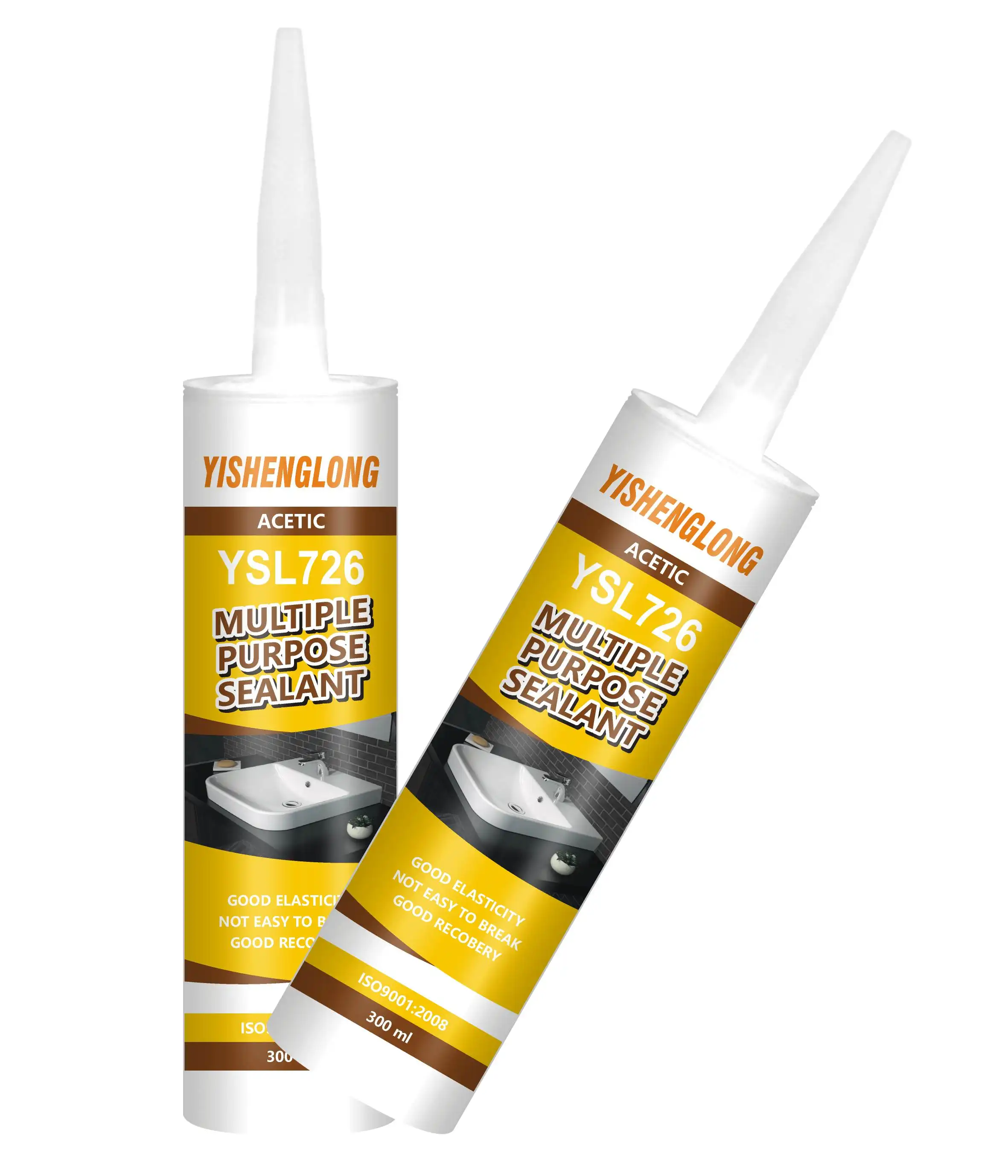 Buy weifang YISHENGLONG RTV glass silicone glue waterproof quick curing