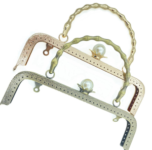 Cadre de fermoir de sac à main avec poignée imitation bambou et fermoir à pression pour la fabrication de sacs - Product Image 3