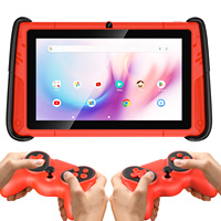 Tablette pour enfants 7 pouces avec manette de jeu pour 2 joueurs, 3 Go 32 Go, contrôle parental, étui antichoc, WiFi 6