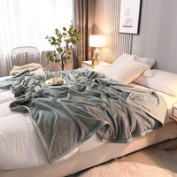 Couverture en flanelle polaire, jeté de lit, couverture de canapé, couverture de sieste de bureau, couverture d'hiver épaisse et chaude