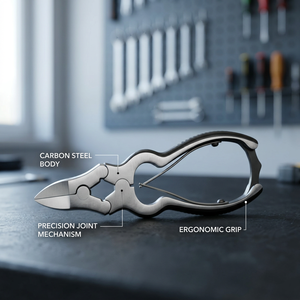 Coupe-ongles en acier au carbone à ressort, poignée ergonomique, joint de précision, pour manucure quotidienne et usage en salon - Product Image 2