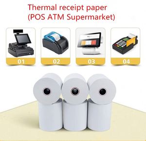 Rouleau de papier thermique pour caisse enregistreuse ATM 80 mm, papier thermique pour caisse enregistreuse 80x60, rouleau de papier thermique POS - Product Image 2