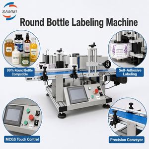 Máquina Etiquetadora Automática <span class=keywords><strong>para</strong></span> Botellas Redondas, Ideal <span class=keywords><strong>para</strong></span> Pequeñas Empresas, Superventas - Product Image 2