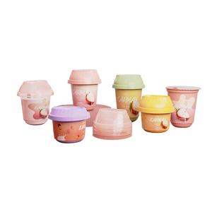 Wholesales Latest Trend Custom Design <b>Cereal</b> 171ml Mini Polypropylene Greek Yogurt Cups with Lids - Product Image 1