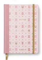 Ensemble d'emballage cadeau de luxe en papier d'art recyclable rose doux, comprenant boîte cadeau, sac à main, carte, journal, carnet, gravure