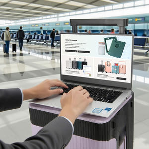 Maleta de embarque para estudiantes jóvenes al por mayor caliente con bolsillo delantero/superior funda de Puerto USB luz Universal Edición de Arte maleta de maletero - Product Image 5