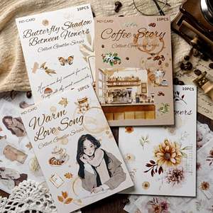 10 pz/pacco di raccolta di <span class=keywords><strong>libri</strong></span> adesivi serie di teneri romantici letterari materiali per la decorazione del manuale - Product Image 4