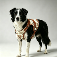 Fournisseur en gros d'articles pour animaux de compagnie, harnais pour chien en cuir rembourré ergonomique réglable de luxe pour les grands chiens