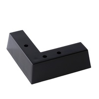 Pieds de chaise en forme de L de style européen en ABS/PP, remplacement pour salle à manger/cuisine/canapé - Anti-corrosion, extérieur, chambre à coucher, facile