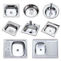 Évier de cuisine sous plan, en acier inoxydable, accessoire arc-en-ciel, 420x370mm pour la cuisine
