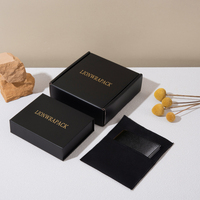 Boîte d'expédition en carton ondulé personnalisée LionwrapacK pour l'emballage de portefeuilles, avec logo en feuille d'or, boîte d'emballage pour le commerce électronique