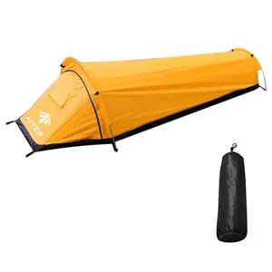 Ultralight Camping Tent Backpack Compact Solo Outdoor Tent One Person Large Space Waterproof Sleeping bag Cover Bivy
