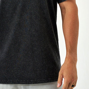 เสื้อยืดผ้าระบายอากาศ ป้องกันรอยยับ ขายส่ง เสื้อยืดวินเทจแบบซักล้างสำหรับผู้ชาย เสื้อยืดวินเทจซักล้าง 100% ระบายอากาศได้ดี - Product Image 6