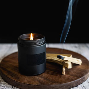 Venta al por mayor precio competitivo velas aromáticas personalizadas para bautizo correa de cuero vela - Product Image 1