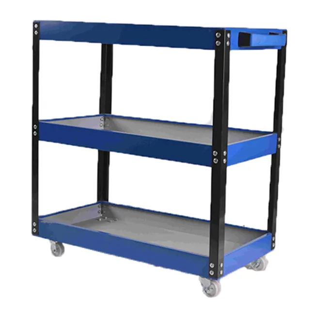 Nieuwe Ontwerp Groothandel Prijs Workshop Auto Gemak 3 Lades Tool Trolley Winkelwagen