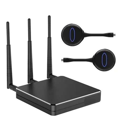 Hutron L3 Most Popular 4-Split Screen 4K Smooth Screen Projection Wireless HD Transmitter Receiver Metal Plastic Construction