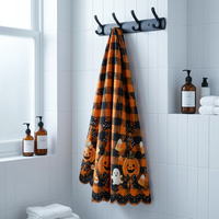 Nouvelle jupe de table Halloween 2026 en polyester, résistante à la décoloration et aux taches, housse décorative pour tables à manger et armoires