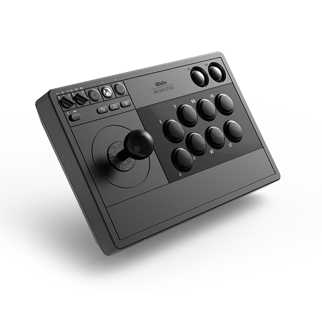 8Bitdo Ergonomic Arcade Stick with USB-C for Series X/S for One PC & Windows 10-3.5mm Audio Jack Officially Licensed