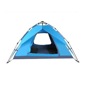 Tente de <span class=keywords><strong>camping</strong></span> automatique trois saisons pour 3-4 personnes, épaisse, imperméable, double couche en polyester, avec 2 portes, ouverture automatique rapide - Product Image 1