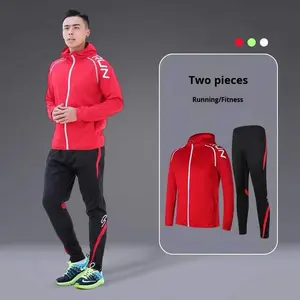 Tuta Sportiva Unisex Casual con <span class=keywords><strong>Felpa</strong></span> con Cappuccio e Zip e <span class=keywords><strong>Pantaloni</strong></span> <span class=keywords><strong>Jogger</strong></span> per Uomo e Donna, Ideale per Palestra, Passeggiate e Relax - Product Image 1