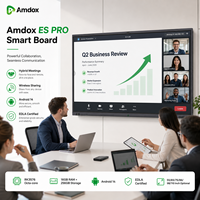 Pizarra Interactiva Inteligente Amdox Android 16 de 65 Pulgadas 4K UHD con 16GB de RAM, Certificación EDLA en Progreso para Proyectos Educativos